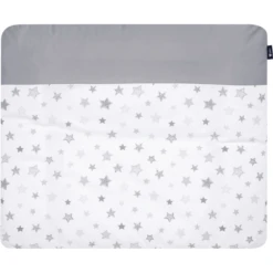 Alvi Cambiador Con Funda Estrellas Gris Plateado Exclusivo 70 X 85 Cm