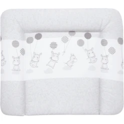 Alvi Cambiador Lámina De Plástico Suave Hipopótamo Plateado 69 X 69 Cm