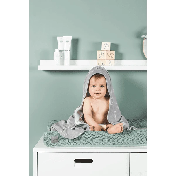 jollein Funda cojín cambiador River knit ash green 50x70 cm Jollein Funda Cojín Cambiador River Knit Ash Green 50x70 Cm -Tienda De Mesa De Pañales jollein funda cojin cambiador river knit ash green 50x70 cm a283003 2