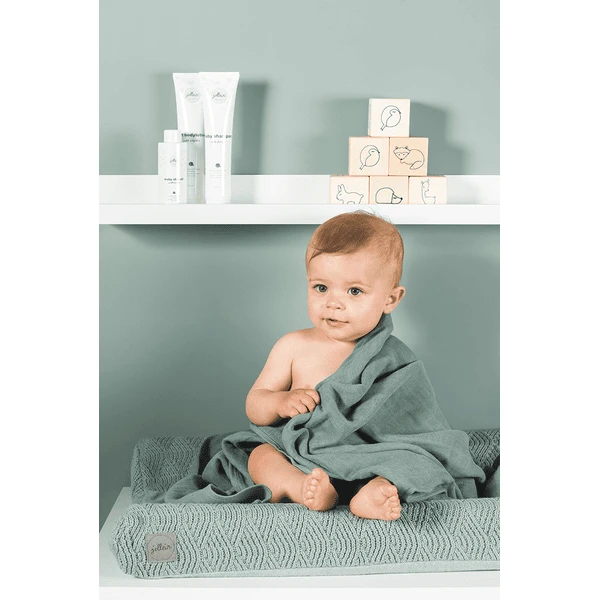 jollein Funda cojín cambiador River knit ash green 50x70 cm Jollein Funda Cojín Cambiador River Knit Ash Green 50x70 Cm -Tienda De Mesa De Pañales jollein funda cojin cambiador river knit ash green 50x70 cm a283003 3