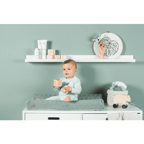 jollein Funda cojín cambiador River knit ash green 50x70 cm Jollein Funda Cojín Cambiador River Knit Ash Green 50x70 Cm -Tienda De Mesa De Pañales jollein funda cojin cambiador river knit ash green 50x70 cm a283003 4