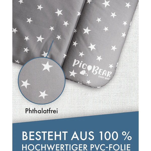 pic Bear Cambiador 72x85cm estrellas gris blanco Pic Bear Cambiador 72x85cm Estrellas Gris Blanco -Tienda De Mesa De Pañales pic bear cambiador 72x85cm estrellas gris blanco a409648 2