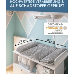 Pic Bear Cambiador 72x85cm Estrellas Gris Blanco 6 Pic Bear Cambiador 72x85cm Estrellas Gris Blanco -Tienda De Mesa De Pañales pic bear cambiador 72x85cm estrellas gris blanco a409648 4