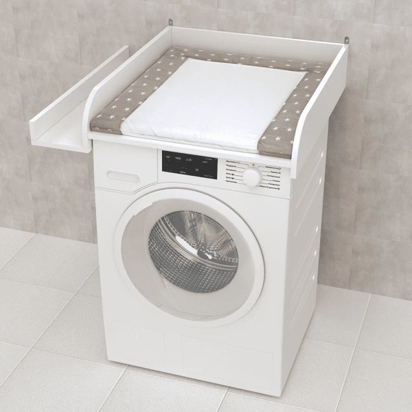Polini Cambiador Infantil para Lavadora con Compartimento blanco Polini Cambiador Infantil Para Lavadora Con Compartimento Blanco -Tienda De Mesa De Pañales polini cambiador infantil para lavadora con compartimento blanco a409176 2