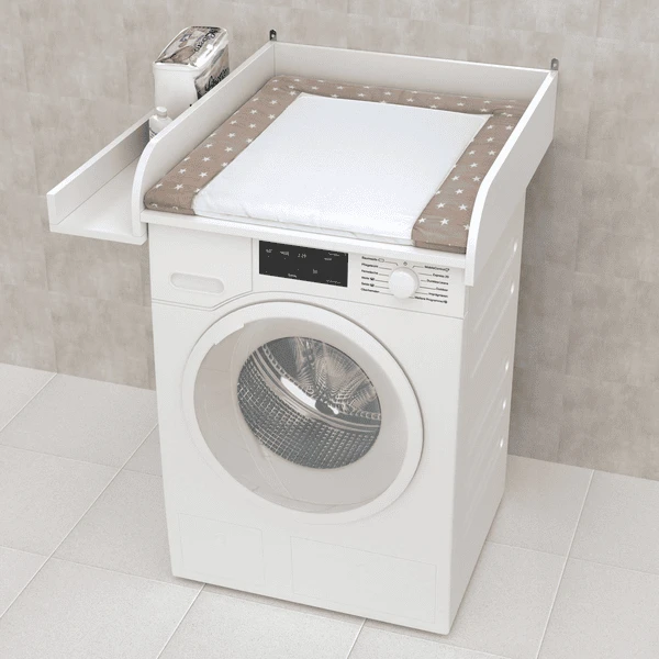 Polini Cambiador Infantil para Lavadora con Compartimento blanco Polini Cambiador Infantil Para Lavadora Con Compartimento Blanco -Tienda De Mesa De Pañales polini cambiador infantil para lavadora con compartimento blanco a409176 4
