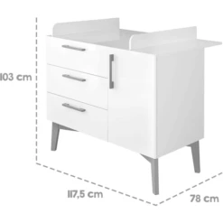 Roba Cambiador Mueble Mika -Tienda De Mesa De Pañales roba cambiador mueble mika a396341 2