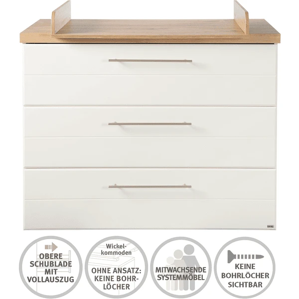 roba Cambiador Nele blanco Roba Cambiador Nele Blanco -Tienda De Mesa De Pañales roba cambiador nele blanco a308631 4