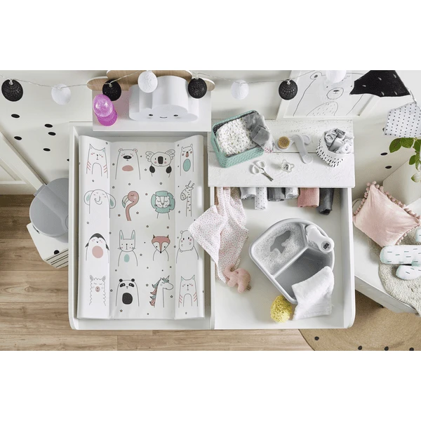 Rotho Baby design Cambiador de cuña Happy Faces blanco 50 x 70 cm Rotho Babydesign Rotho Baby Design Cambiador De Cuña Happy Faces Blanco 50 X 70 Cm -Tienda De Mesa De Pañales rotho baby design cambiador de cuna happy faces blanco 50 x 70 cm a290421 1