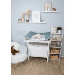 ULLENBOOM Funda Para Cambiador Waffle Floral Verde 4 ULLENBOOM Funda Para Cambiador Waffle Floral Verde -Tienda De Mesa De Pañales ullenboom funda para cambiador waffle floral verde a378496 2