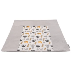 Ullenboom Funda Para Cambiador Waffle Pique Motif Gris Perezoso 75 X 85 Cm