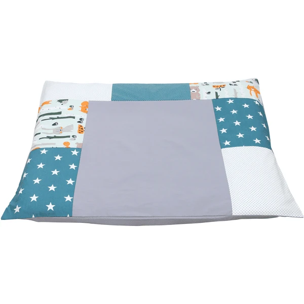 Ullenboom Patchwork Cambiador cubierta de animales forestales Petrol 75x85 cm Ullenboom Patchwork Cambiador Cubierta De Animales Forestales Petrol 75x85 Cm -Tienda De Mesa De Pañales ullenboom patchwork cambiador cubierta de animales forestales petrol 75x85 cm a279618 1