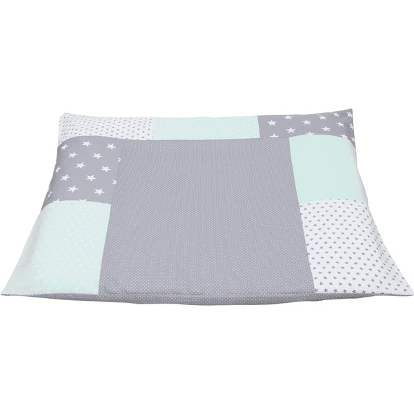 Ullenboom Patchwork Funda para cambiador Gris menta 75x85 cm Ullenboom Patchwork Funda Para Cambiador Gris Menta 75x85 Cm -Tienda De Mesa De Pañales ullenboom patchwork funda para cambiador gris menta 75x85 cm a279611 1